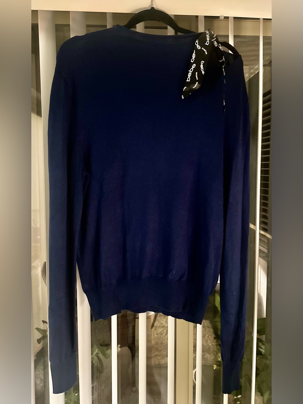 bebe Blue Women's Crewneck Sweater